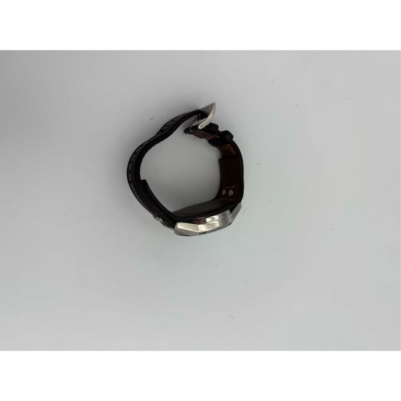 Fossil Mens Brown Leather Cuff Coachman Chronograph Quartz Stainless Steel Watch - Picture 4 of 7